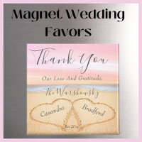 Blush Pink Wedding 2 Heart Sand Wedding favour