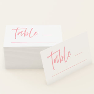 Blush Pink Wedding Place Card
