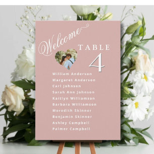 Blush Pink Wedding Seating Plan Cards Guest Names
