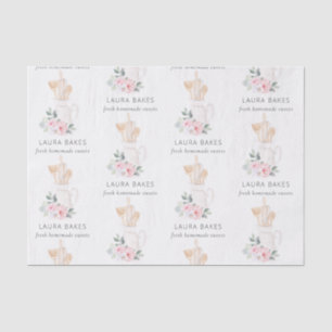 Blush Pink Whisk Spatula Spoons Baking Utensils  Tissue Paper