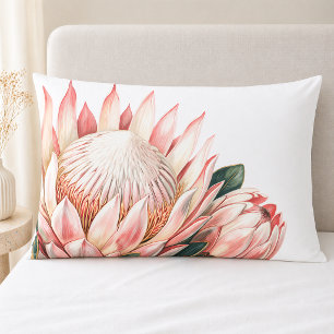 Blush Pink White Romantic Watercolor Floral Pillowcase