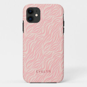 Blush Pink Wild Tiger Stripes Case-Mate iPhone Case