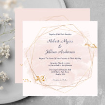 Blush Pink with Gold Wedding