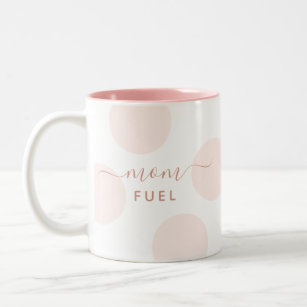 Blush Polka Dot   Simple Personalised Mug for Mum