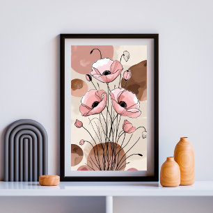 Blush Poppies Serenity Photo Print