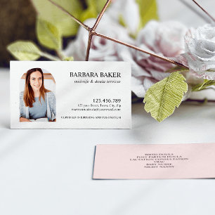 Blush   Professional Midwife Doula Photo Arch  Business Card