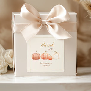 Blush Pumpkin Thank You Favour Seal