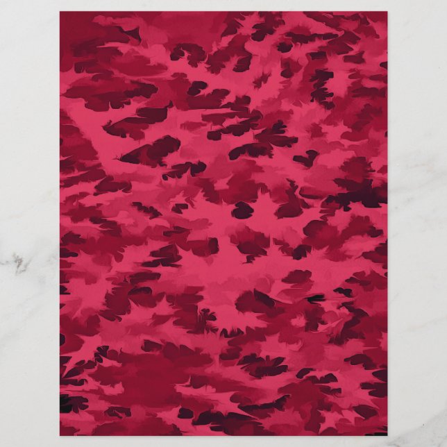 Blush Red Camouflage Pattern (Front)