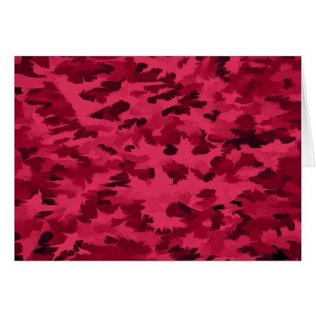 Blush Red Camouflage Pattern (Front Horizontal)