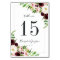 Blush Romance | Personalized Table Number Card
