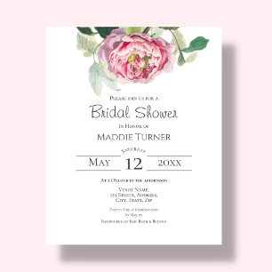 Blush Rose Bridal Shower Invitation