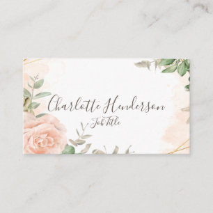 Blush Rose Business Card