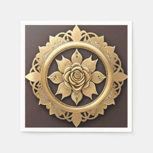 Blush Rose Frame for Elegant Styling Napkin