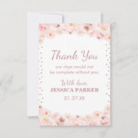 Blush Rose Gold Polka Dots Surprise Birthday Party