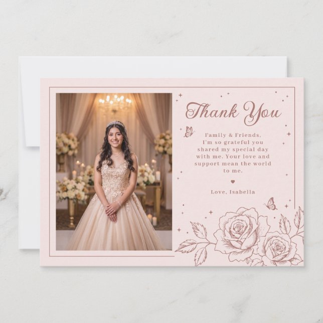Blush Rose Gold Quinceañera (Front)