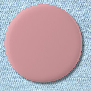 Blush Rose Pink Solid Colour Classic Elegant 6 Cm Round Badge
