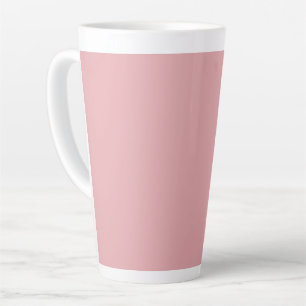 Blush Rose Pink Solid Colour Classic Elegant Latte Mug