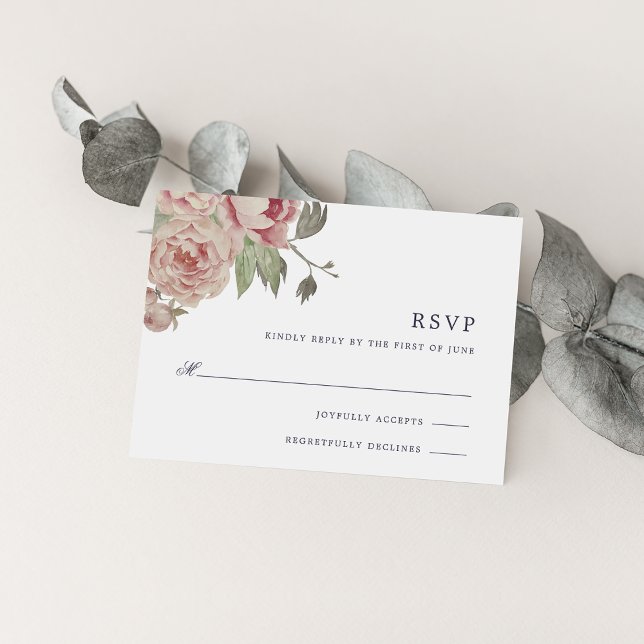 Blush Rose RSVP Card (Creator Uploaded)