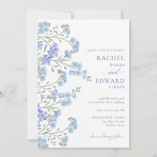 Blush Rose Watercolor Wedding Invitation