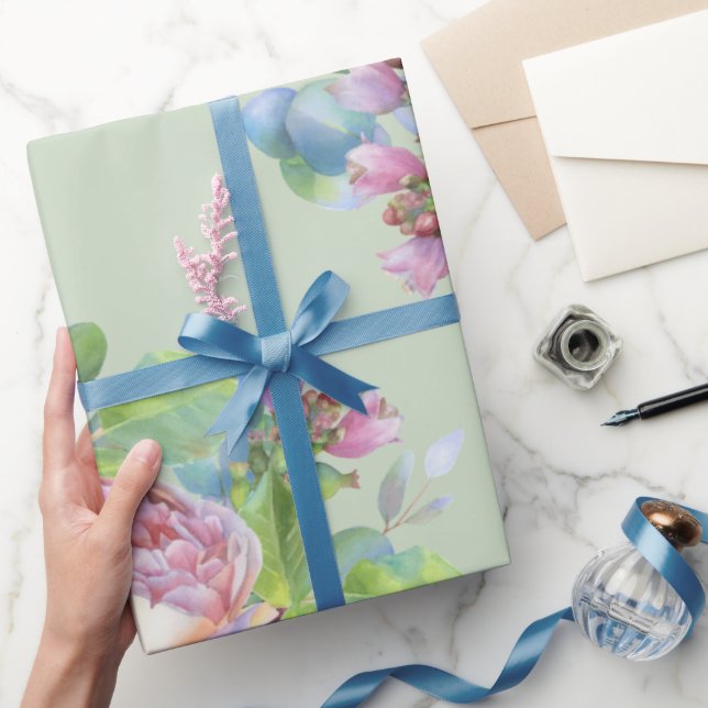 Blush Rose Wrapping Paper (Gifting)