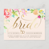 Blush | Roses & Gold Diamond Ring Bridal Shower