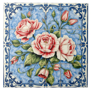 blush roses of Lisbon tile