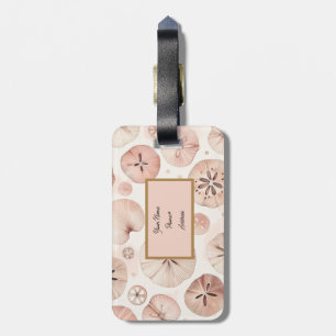 Blush Sand Dollar Beach Luggage Tag