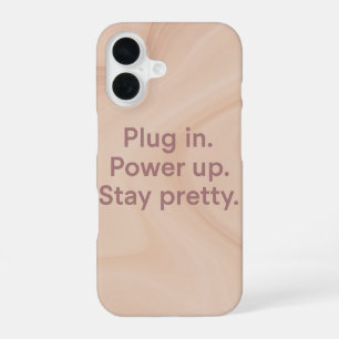 Blush & sand Plug In Ai art  iPhone 16 Case