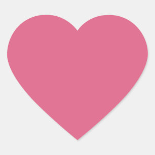 Blush (solid colour)  heart sticker