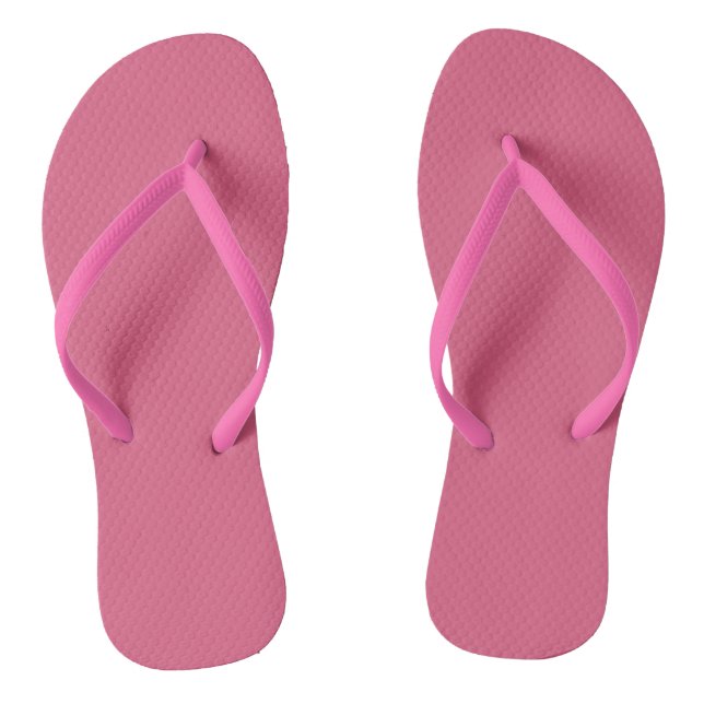 Blush (solid colour)  jandals (Footbed)