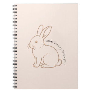 Blush Some Bunny Loves You Sketch Notebook