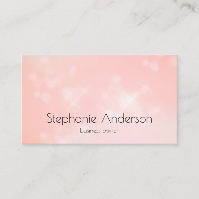 Blush Sparkle Business Owner Card (Front)