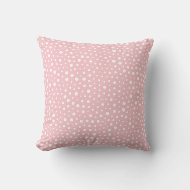 Blush Stippled Pattern Cushion (Front)