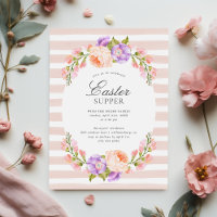 Blush Stripe and Bloom Easter Supper