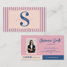 Blush Stripe Photo Boutique Branding