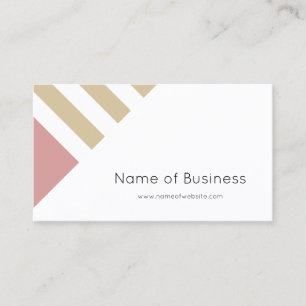 Blush Taupe Geometric Consultant Business Card