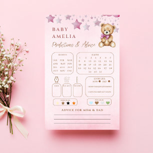 Blush Teddy Moon Stars Baby Prediction Advice