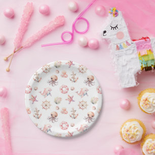 Blush Tide Treasures! Paper Plate