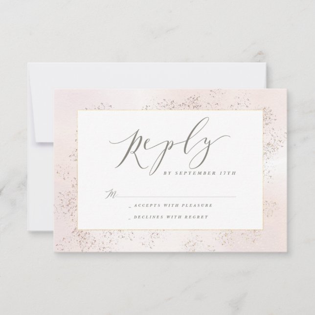 Blush touch reply card (Front)
