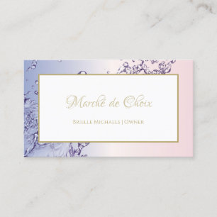 Blush Water Salon Owner Business Card