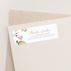 Blush Watercolor Floral Bridal Shower Return