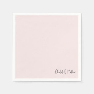 Blush Wedding Cocktail  Napkin