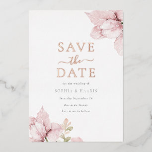 Blush Wedding Rose Gold Save The Date