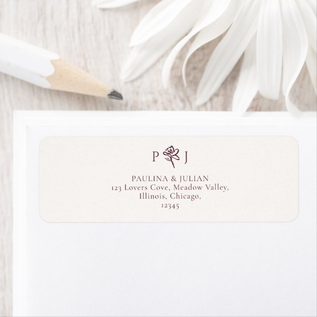 Blush White & Burgundy | Floral Wedding Return (Insitu)