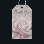 Blush White Rose Glam Modern Marble Bridal Shower Gift Tags<br><div class="desc">Customise with any text you want.</div>