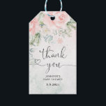 Blush winter thank you  gift tags<br><div class="desc">Blush floral winter thank you Gift Tags.
Matching items available.</div>