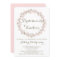 Blush Winter Wreath Bridesmaids Luncheon Invite