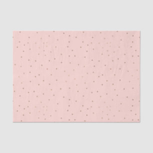 Blush with Rose Gold Polka Dot Tissue Paper