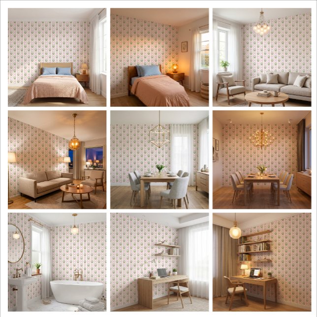 BlushBell Haven Lily of the Valley Wallpaper (A joyful floral retreat where every stay feels fresh, light, and unforgettable.)