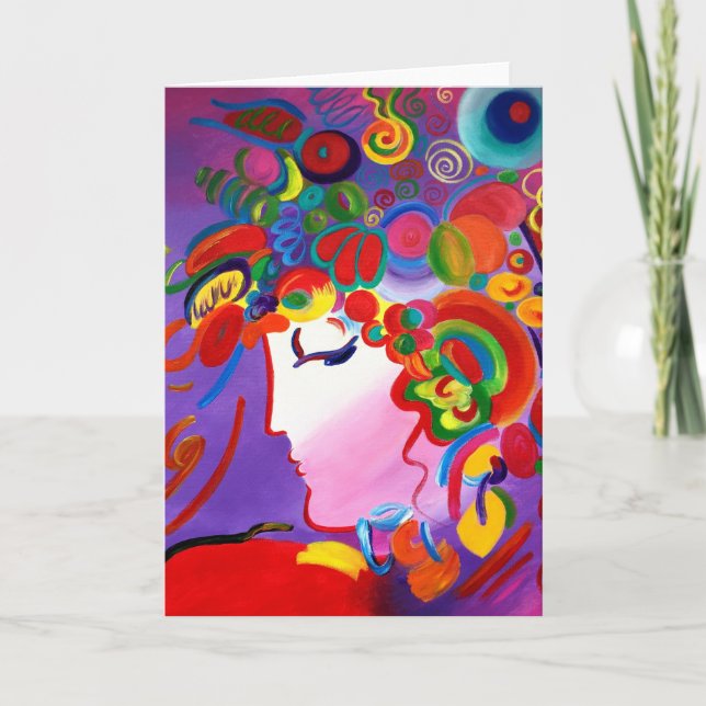 Blushing Beauty Greeting Card (Front)